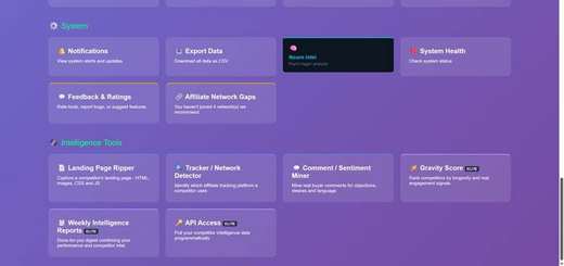ProfitSpyTools intelligence modules